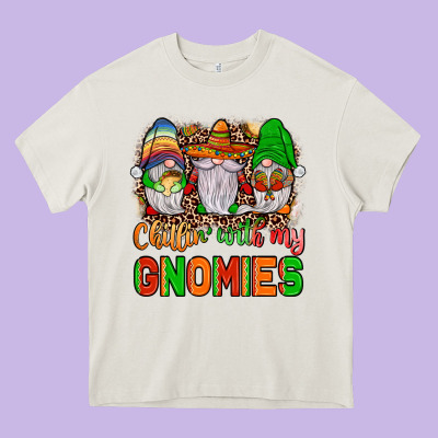 Mexico Chillin' With My Gnomies Heavy Core Tee Designed By Jahusdesignshop
