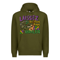 Army Green laissez les bons temps rouler Premium Hoodie - CowGirlArtShop