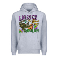 Heather Grey laissez les bons temps rouler Premium Hoodie - CowGirlArtShop
