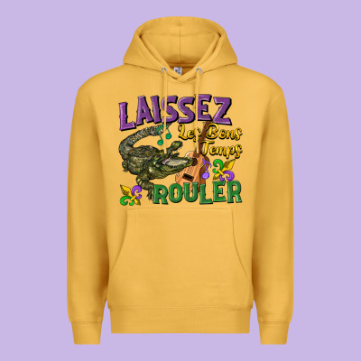 Laissez Les Bons Temps Rouler Premium Hoodie Designed By Cowgirlartshop