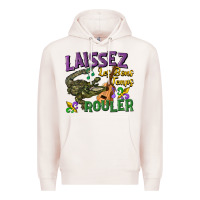 Pale Pink laissez les bons temps rouler Premium Hoodie - CowGirlArtShop