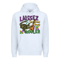 White laissez les bons temps rouler Premium Hoodie - CowGirlArtShop
