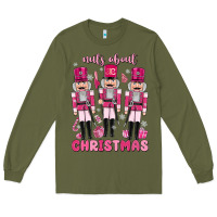 Army Green nuts about  christmas Long Sleeve Tee - MaliasSmallBusiness
