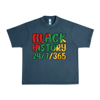 Midnight Navy black history Urban Heavy Tee - MaliasSmallBusiness