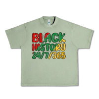 Oil Green black history Urban Heavy Tee - MaliasSmallBusiness
