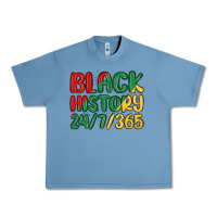 Pebble Blue black history Urban Heavy Tee - MaliasSmallBusiness