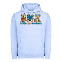 Pigment Grape Ice Peace Love Hannukah Urban Hoodie - BundleAndBundleShop