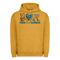 Pigment Peanut Butter Peace Love Hannukah Urban Hoodie - BundleAndBundleShop