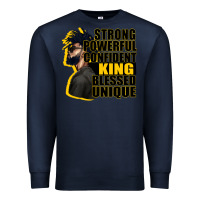 Navy strong powerful confident king blessed unique Premium Sweatshirt - CowGirlArtShop