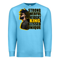 Ocean Blue strong powerful confident king blessed unique Premium Sweatshirt - CowGirlArtShop
