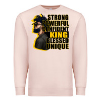 Pale Pink strong powerful confident king blessed unique Premium Sweatshirt - CowGirlArtShop