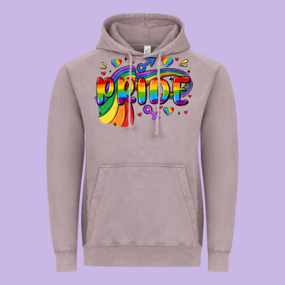 Pride Vintage Hoodie Designed By Maliassmallbusiness