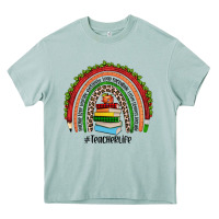 Arona Christmas Teacherlife rainbow Heavy Core Tee - JahusDesignShop