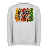 Merry Christmas Brushstrokes Heavyweight Sweatshirt | Teevron