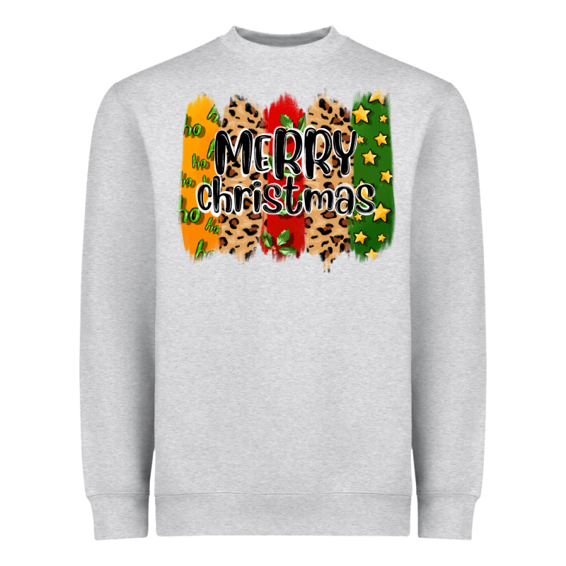 Merry Christmas Brushstrokes Heavyweight Sweatshirt by MaliasSmallBusiness | Teevron