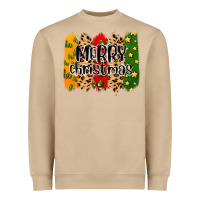 Mushroom merry christmas brushstrokes Heavyweight Sweatshirt - MaliasSmallBusiness