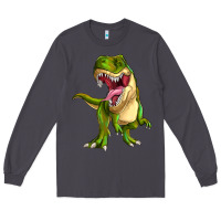 Smoke T-rex Long Sleeve Tee - MaliasSmallBusiness