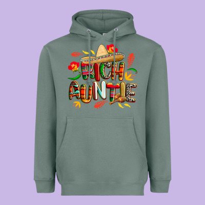 Cinco De Mayo Rich Auntie Heavyweight Hoodie Designed By Cowgirlartshop