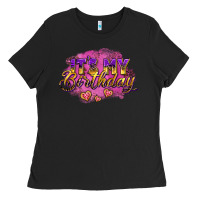Black it's my birthday Ladies Tee - AdoDesignShop