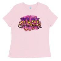 Bubblegum Pink it's my birthday Ladies Tee - AdoDesignShop