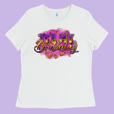 It's My Birthday Ladies Tee Designed By Adodesignshop
