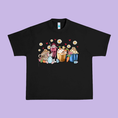 Easter Coffee Cups Urban Heavy Tee Designed By Maliassmallbusiness
