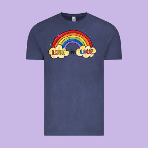Love Is Love Lgbtq Vintage Tee Designed By Maliassmallbusiness