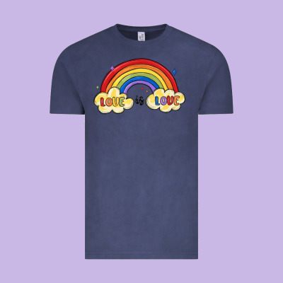Love Is Love Lgbtq Vintage Tee Designed By Maliassmallbusiness