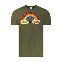 Vintage Olive love is love lgbtq Vintage Tee - MaliasSmallBusiness