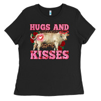 Hugs And Kisses Charolais Bull Ladies Tee | Teevron