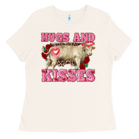 Bone hugs and kisses charolais bull Ladies Tee - RanaPortraitStore