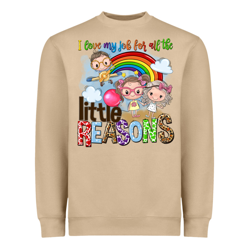 I Love My Job For All The Little Reasons Heavyweight Sweatshirt by NancyCooperArtShop | Teevron