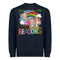 Navy i love my job for all the little reasons Heavyweight Sweatshirt - NancyCooperArtShop