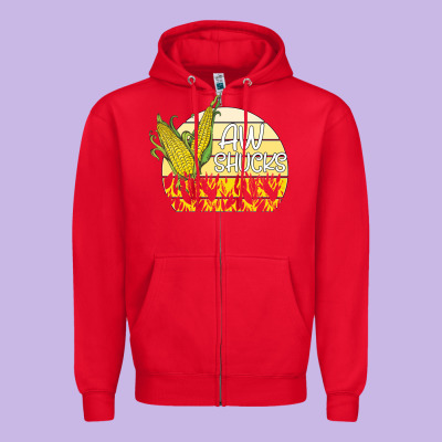 Aw, Shucks Zipper Hoodie Designed By Bettercallsaul