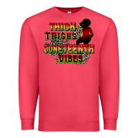 Cardinal thick thighs juneteenth vibes cowgirl Premium Sweatshirt - CowGirlArtShop