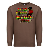 Chestnut thick thighs juneteenth vibes cowgirl Premium Sweatshirt - CowGirlArtShop