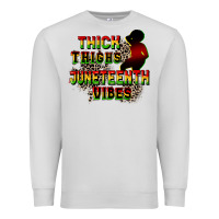 Dove Grey thick thighs juneteenth vibes cowgirl Premium Sweatshirt - CowGirlArtShop
