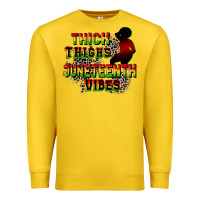 Lemon thick thighs juneteenth vibes cowgirl Premium Sweatshirt - CowGirlArtShop