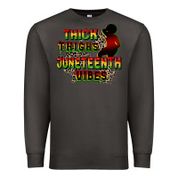 Smoke thick thighs juneteenth vibes cowgirl Premium Sweatshirt - CowGirlArtShop