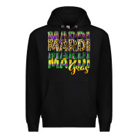 Black mardi gras Premium Hoodie - CowGirlArtShop
