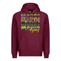 Burgundy mardi gras Premium Hoodie - CowGirlArtShop