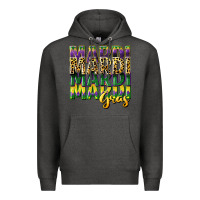 Charcoal Heather mardi gras Premium Hoodie - CowGirlArtShop