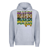 Heather Grey mardi gras Premium Hoodie - CowGirlArtShop