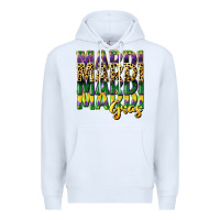 White mardi gras Premium Hoodie - CowGirlArtShop