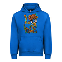 Cobalt Western Love with Gun Urban Hoodie - BundleAndBundleShop