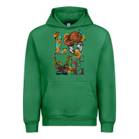 Emerald Western Love with Gun Urban Hoodie - BundleAndBundleShop