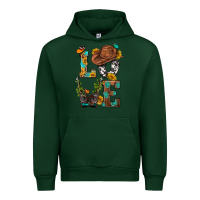 Forest Green Western Love with Gun Urban Hoodie - BundleAndBundleShop