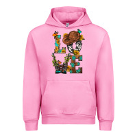Fuchsia Pink Western Love with Gun Urban Hoodie - BundleAndBundleShop
