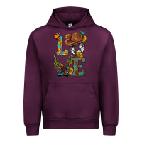 Mauve Wine Western Love with Gun Urban Hoodie - BundleAndBundleShop