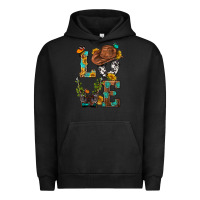 Pigment Black Western Love with Gun Urban Hoodie - BundleAndBundleShop